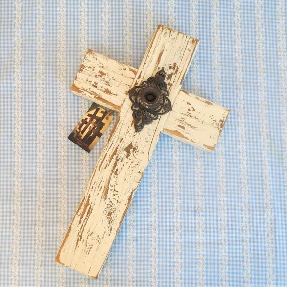 Debbie's Original Designs Other - Reclaimed Wood Large Shabby Chic Cross